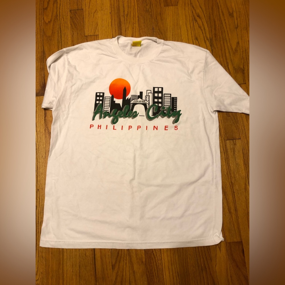 Angeles City Philippines Justin Cariel Souvenier Tshirt size XLarge